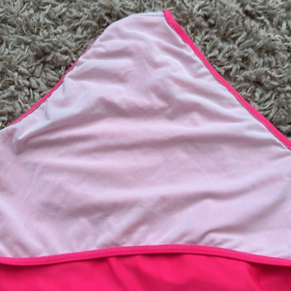 COPY - Neon Pink Plunge Swimsuit with Adjustable Tie - Picture 5 of 9